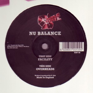 Facility / Overheads by Nu Balance - 12", UK. 2000. Electronic/Drum n Bass Good Plus (G+) Generic vinyl Nottingham.