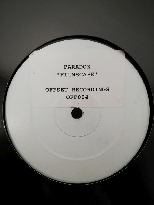 Filmscape / One Step Beyond by Paradox - 12", Promo, W/Lbl, Sti, UK. 1997. Electronic/Drum n Bass Very Good Plus (VG+) Generic vinyl Nottingham.