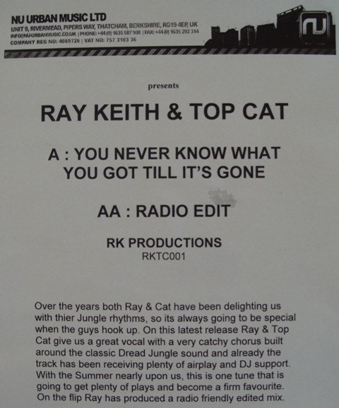 You'll Never Know What You Got Til Its Gone (Full Mix / Radio Edit)