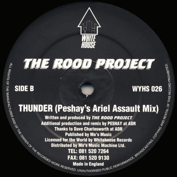 Thunder by The Rood Project - 12", UK. 1994. Electronic/Hardcore, Jungle Very Good Plus (VG+) Generic - vinyl For Sale in Nottingham. - 3