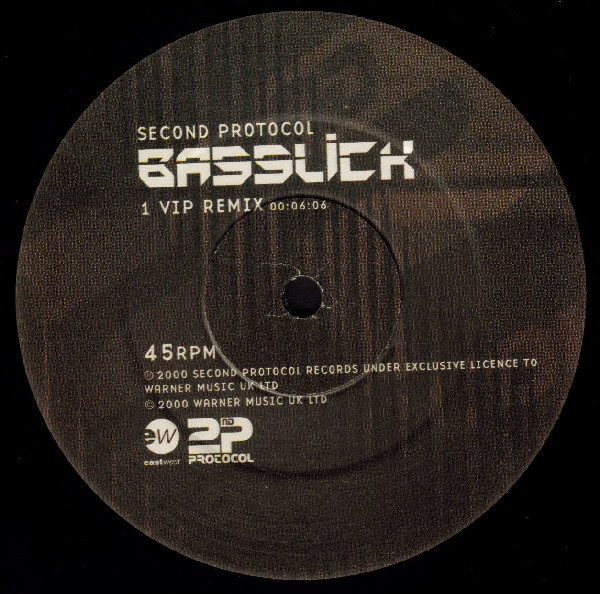 Basslick by Second Protocol - 12", S/Sided, UK. 2000. Electronic/UK Garage Very Good Plus (VG+) Very Good Plus (VG+) vinyl Nottingham.