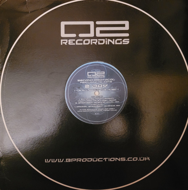2 Day (It's All About The Music) by Second Protocol Featuring MC Fats - 12", Ltd, Promo, UK. 2001. Electronic/UK Garage, Breakbeat Near Mint (NM or M-) Very Good (VG) vinyl Nottingham.