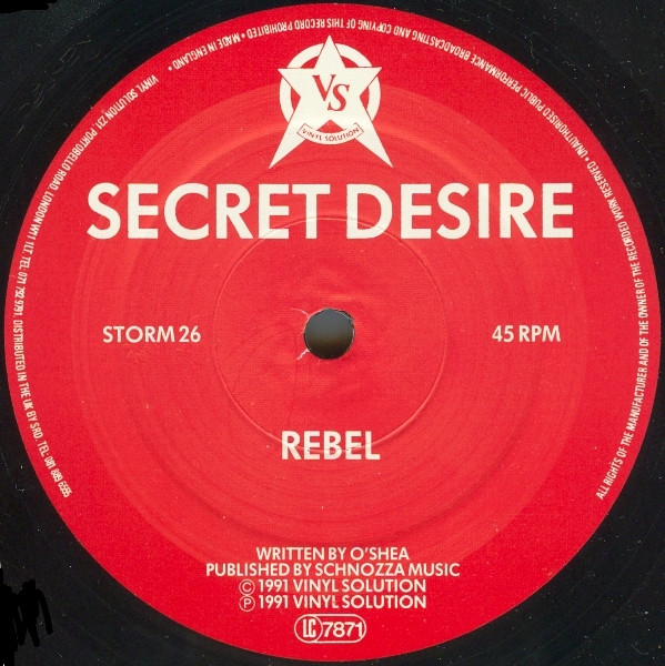 Respect For The Few by Secret Desire - 12", UK. 1991. Electronic/Breaks, Techno Very Good Plus (VG+) Very Good Plus (VG+) - vinyl For Sale in Nottingham. - 4