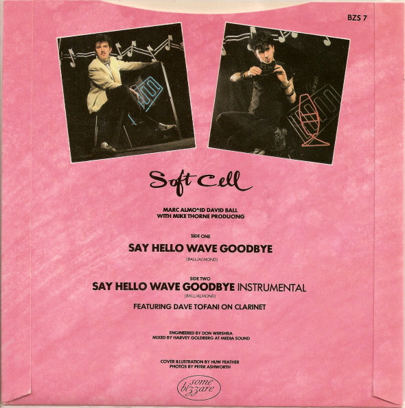 Say Hello, Wave Goodbye by Soft Cell - 7", Single, Pap, UK. 1982. Electronic, Pop/Synth-pop Very Good Plus (VG+) Very Good Plus (VG+) - vinyl For Sale in Nottingham. - 2