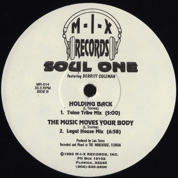 Singing With Love by Soul One (3) Featuring Derritt Coleman - 12", US. 1993. Electronic/Deep House, Garage House Mint (M) Mint (M) - vinyl For Sale in Nottingham. - 2