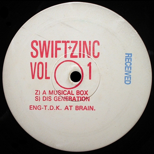 Vol 1 by Swift+Zinc* - 12", W/Lbl, Sta, UK. 1993. Electronic/Breakbeat, Hardcore Very Good (VG) Generic vinyl Nottingham.