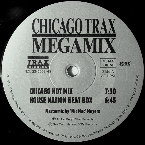 Chicago Trax Megamix by Various - LP, Mixed, Gat, Germany. 1987. Electronic/Acid House, House Very Good (VG) Very Good Plus (VG+) - vinyl For Sale in Nottingham. - 5
