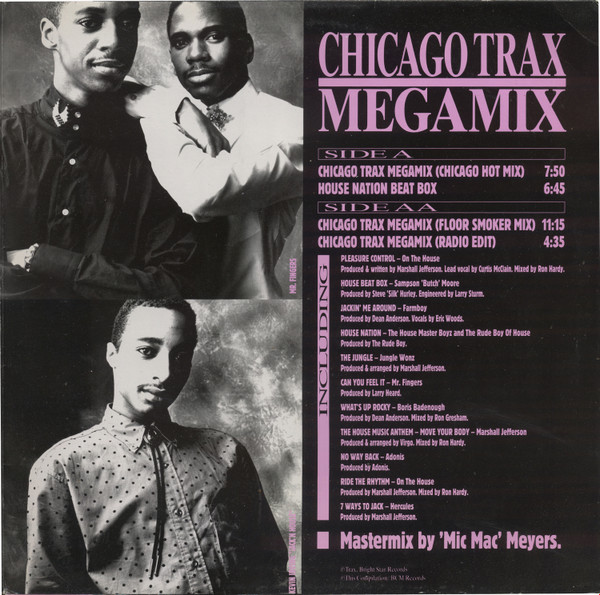 Chicago Trax Megamix by Various - LP, Mixed, Gat, Germany. 1987. Electronic/Acid House, House Very Good (VG) Very Good Plus (VG+) - vinyl For Sale in Nottingham. - 4