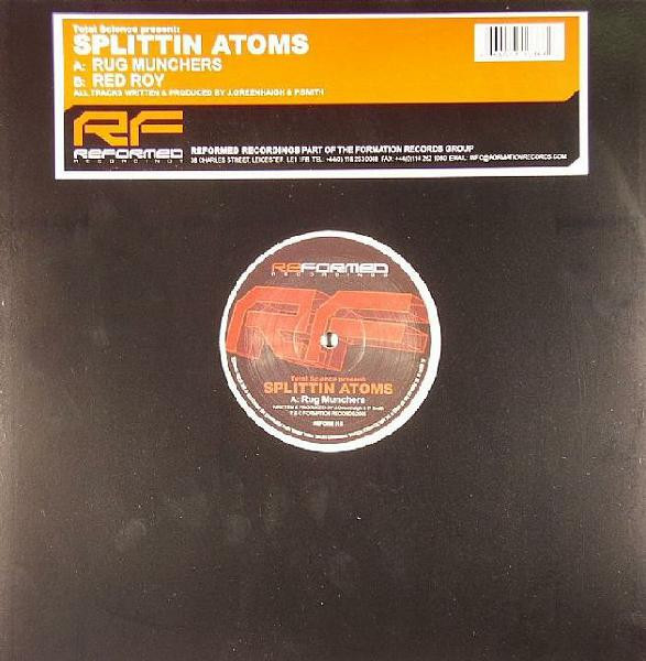 Rug Munchers / Red Roy by Splittin' Atoms - 12", UK. 2005. Electronic/Drum n Bass Very Good (VG) Very Good (VG) vinyl Nottingham.