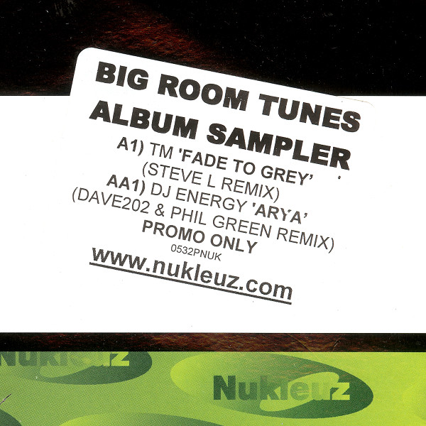 Big Room Tunes Album Sampler by TM (2) / DJ Energy - 12", Promo, Smplr, UK. 2003. Electronic/Trance, Hard Trance Mint (M) Near Mint (NM or M-) vinyl Nottingham.