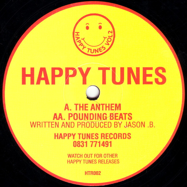Vol 2 - The Anthem / Pounding Beats by Happy Tunes - 12", UK. 1995. Electronic/Breakbeat, Happy Hardcore Very Good Plus (VG+) Generic vinyl Nottingham.